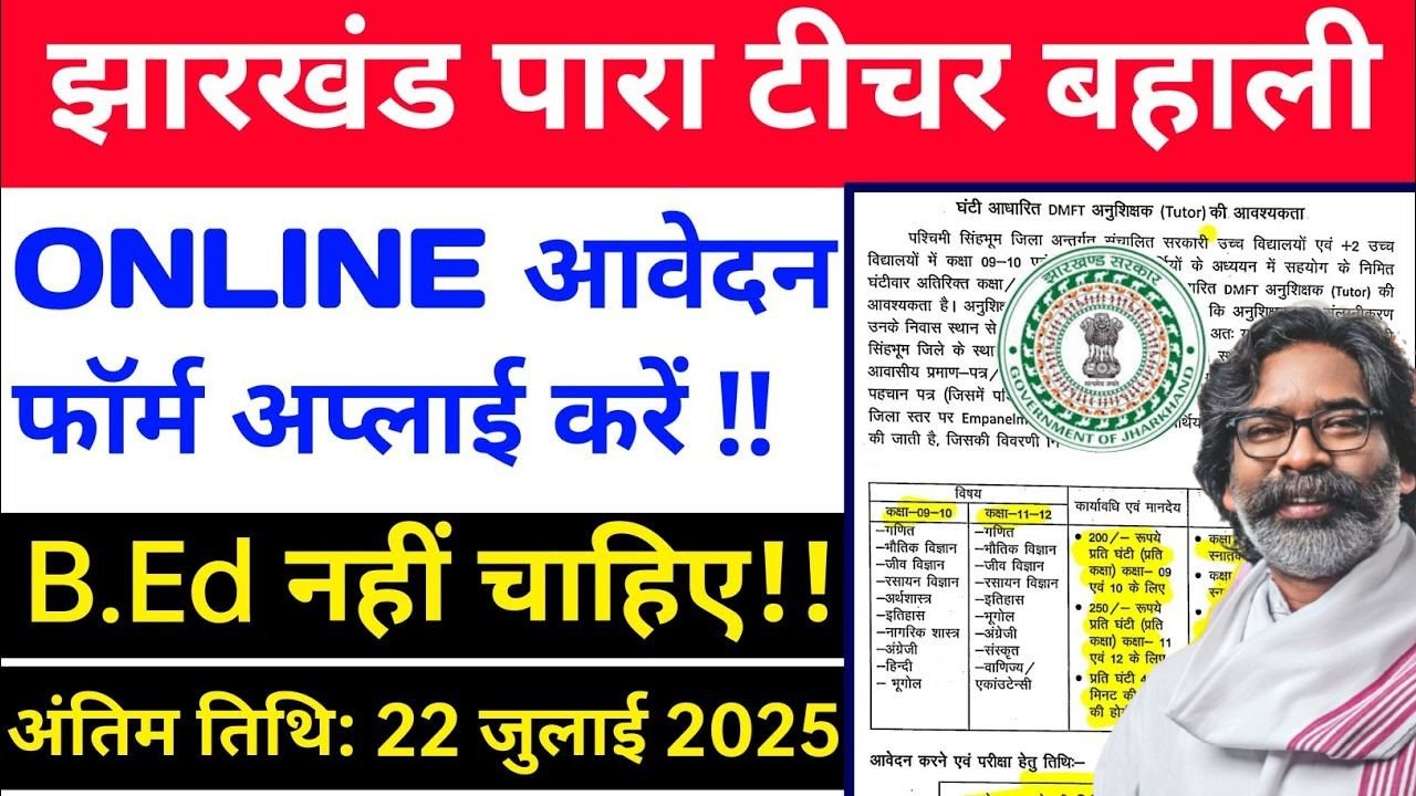 Jharkhand Para Teacher 2025